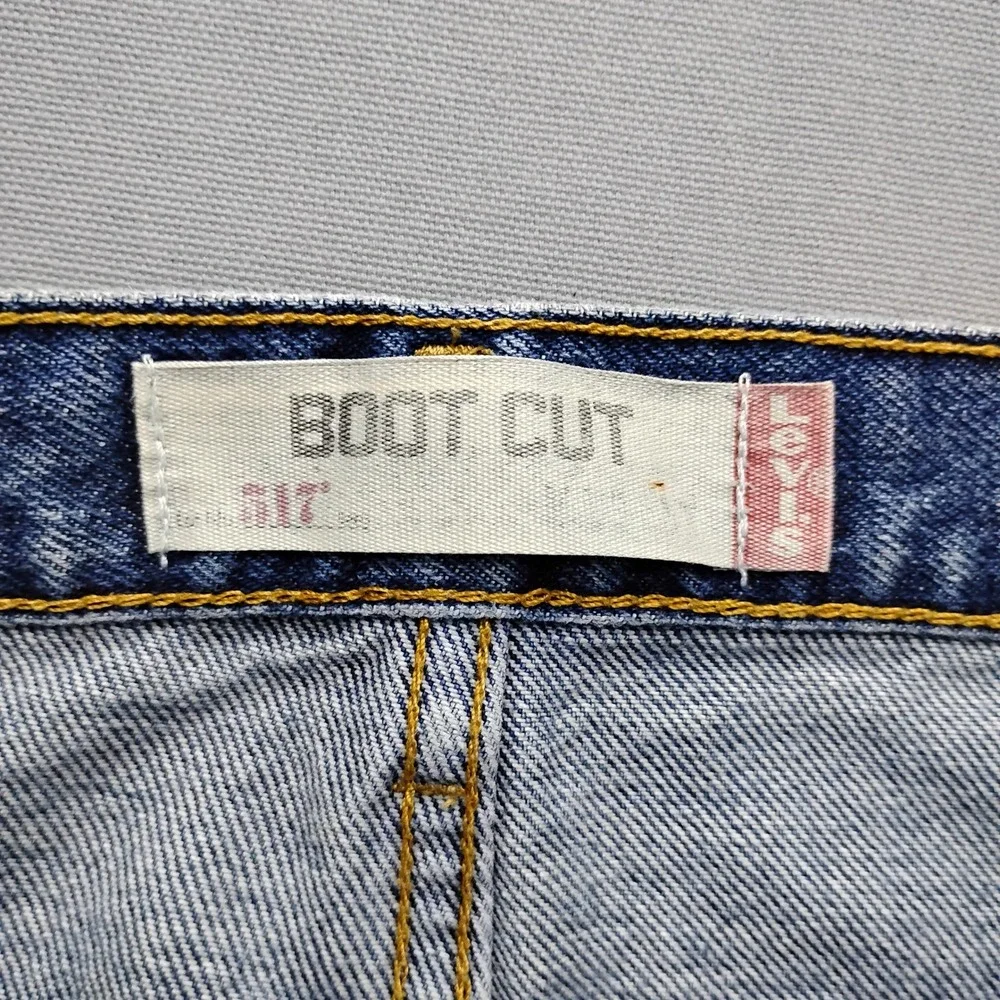 Levis 517 Bootcut Jeans Mens 36x30 Blue Medium Wash Denim Y2K Vintage 2002